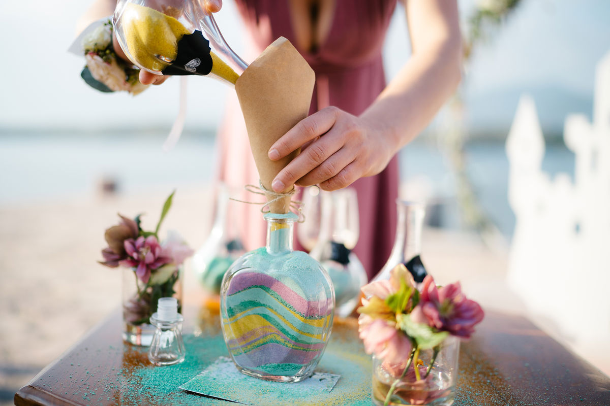 Sand Pouring Ceremony