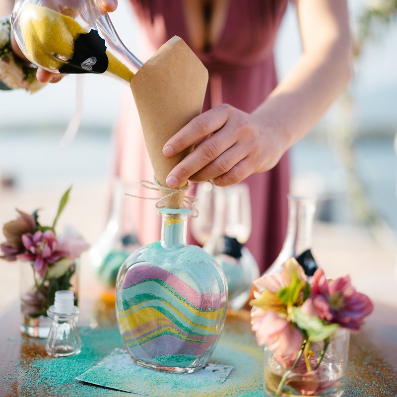 Wedding Ceremony Celebrant - Sand Pouring Ceremony